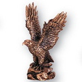 Antique Bronze Coated Resin Eagle Figure w/1/4" Rod (6 1/2")